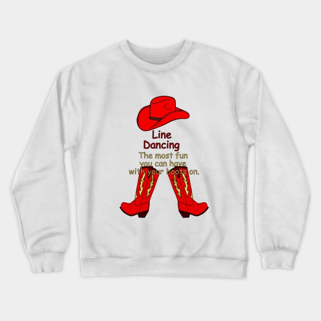 LINE Dancing Crewneck Sweatshirt by SartorisArt1